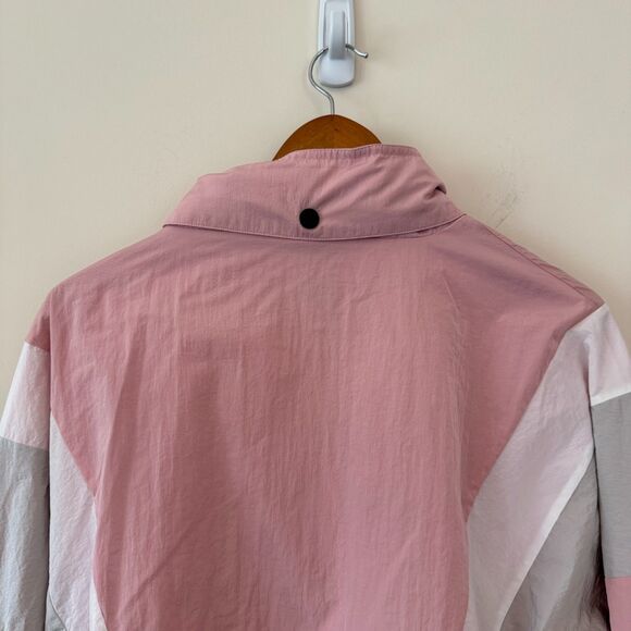 Victoria's Secret PINK  Oversized Pink & White Windbreaker Jacket XS - Picture 4 of 7